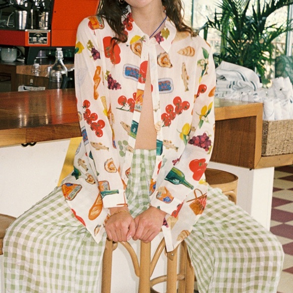 Lisa Says Gah Tessa Italian Summer button down - Picture 12 of 16